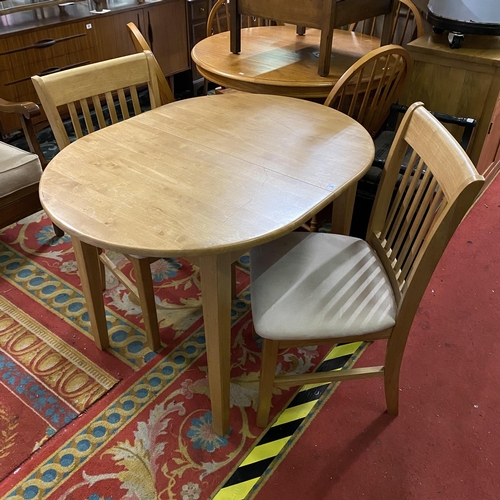 3 - 1970’s teak table and two chairs