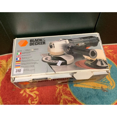 310 - Black and Decker sander grinder