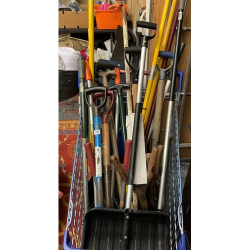 332 - Large selection of garden tools