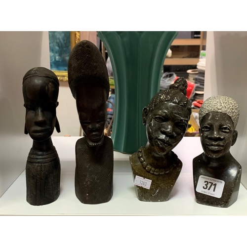 371 - Selection of African figures