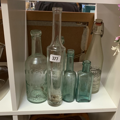 377 - Selection of vintage bottles