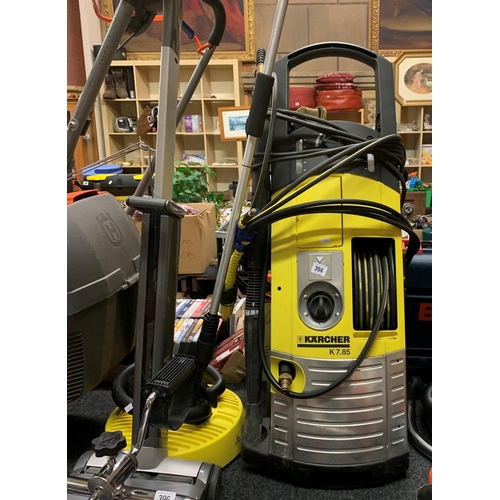 394 - Karcher K7.85 jet wash with accessories including patio cleaner