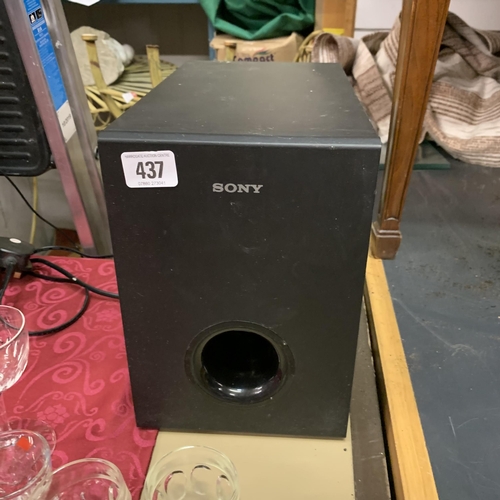 437 - Sony sub woofer