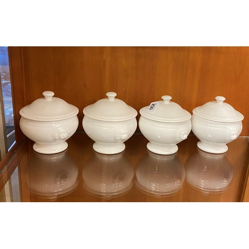 250 - Four Maxwell Williams soup bowls and lids