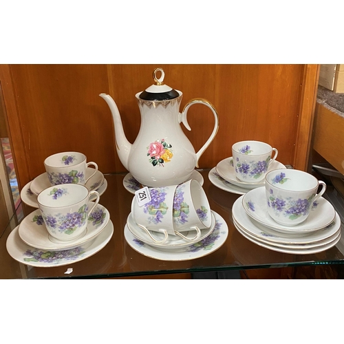 251 - Teaset and Coffee pot