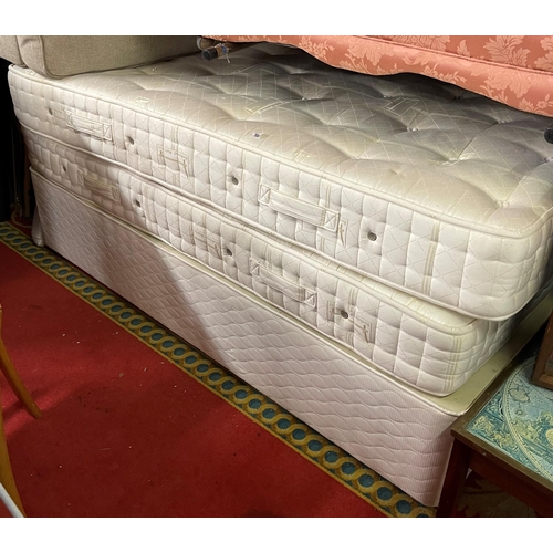 133 - TWO SINGLE MATTRESSES WITH ONE DIVAN BED