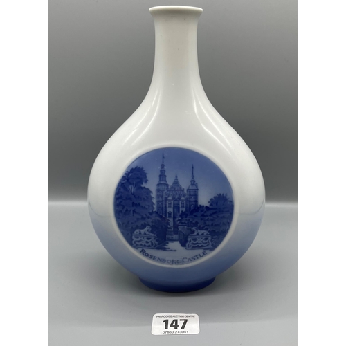 147 - VINTAGE ROYAL COPENHAGEN DECANTER DEPICTING ROSENBORG CASTLE DENMARK