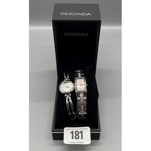 181 - TWO GENUINE LADIES SEKONDA WATCHES