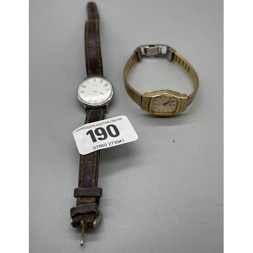 190 - TWO VINTAGE WATCHES