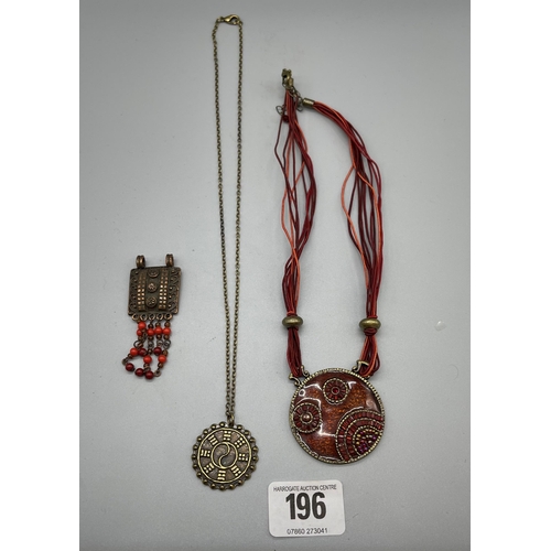 196 - TWO PENDANTS