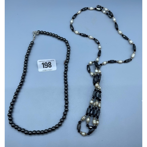 198 - TWO MAGNETIC NECKLACES