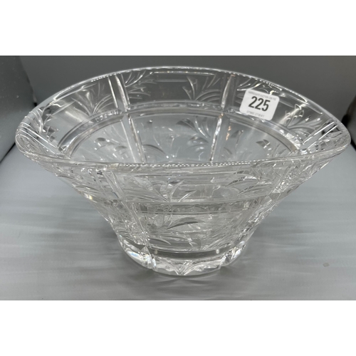 225 - CUT GLASS FRUIT BOWL