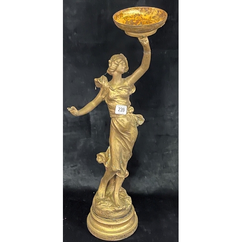 239 - LARGE SPELTER FIGURE