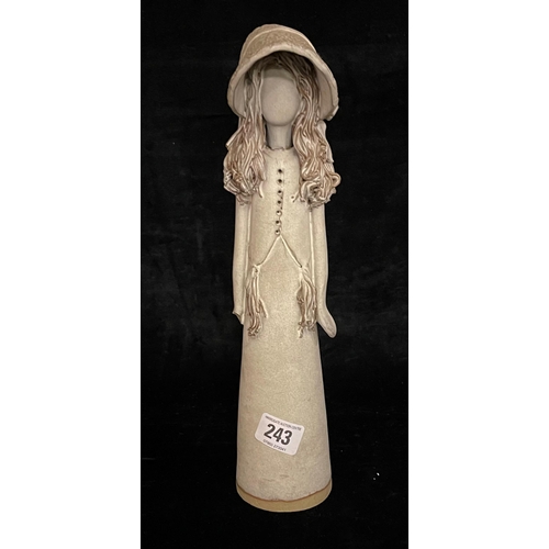 243 - FACELESS LADY CERAMIC FIGURE