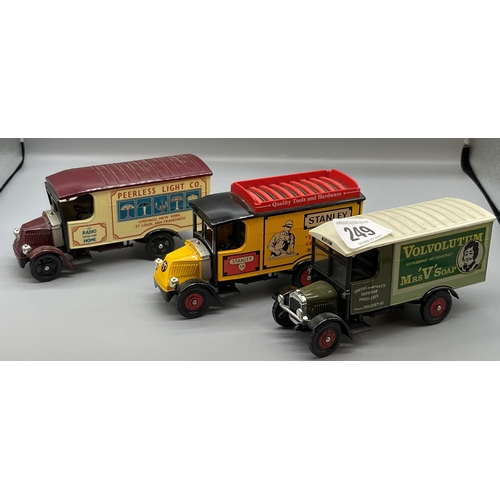 249 - THREE CORGI METAL TRUCKS