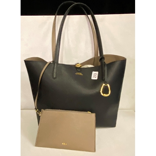 273 - LADIES TOTE BAG BY LAUREN AND SMALL BAG