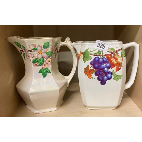 325 - TWO VINTAGE RINGTONS JUGS