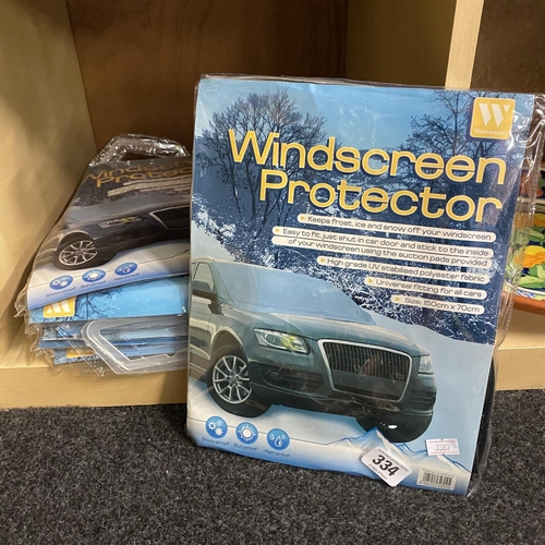 334 - SELECTION OF CAR WINDSCREEN PROTECTERS