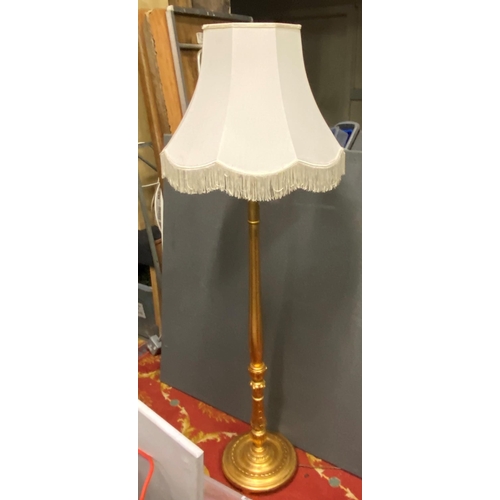 397 - GILT STANDARD LAMP