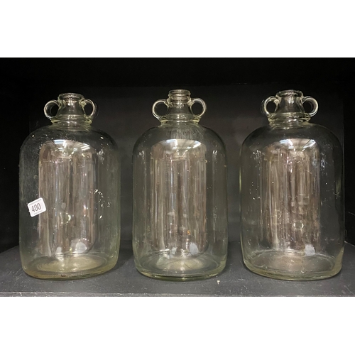 400 - THREE DEMIJOHNS