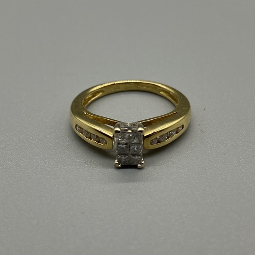 165 - 18CT DIAMOND RING 0.51CT  4.43G