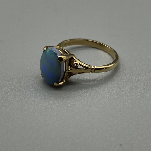 166 - 9CT OPAL RING 2.32G