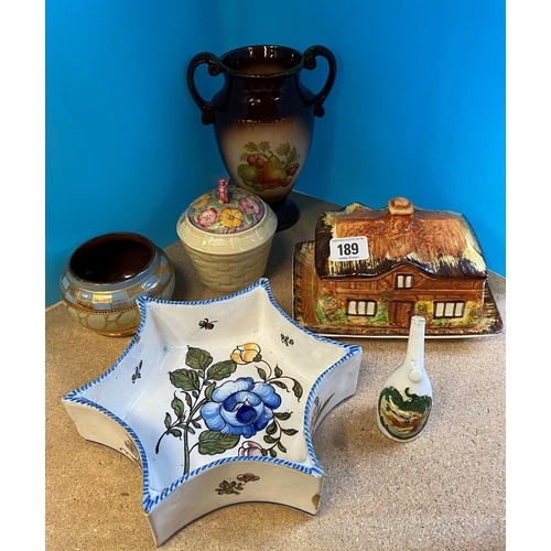 189 - LOVELY SELECTION OF ENGLISH AND FRENCH CERAMICS