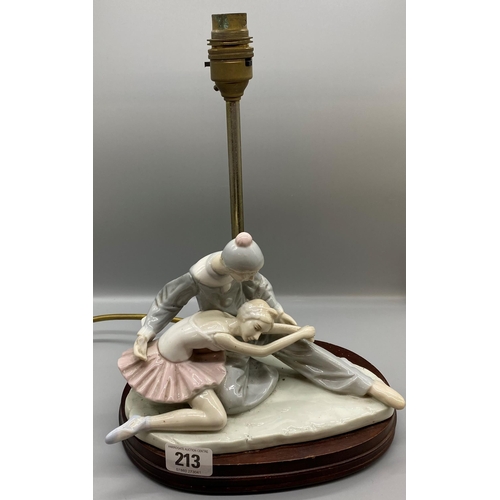 213 - LLADRO STYLE TABLE LAMP