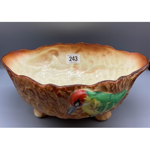 243 - J.H.W&SONS FALCON WARE DISH DEPICTING BIRDS