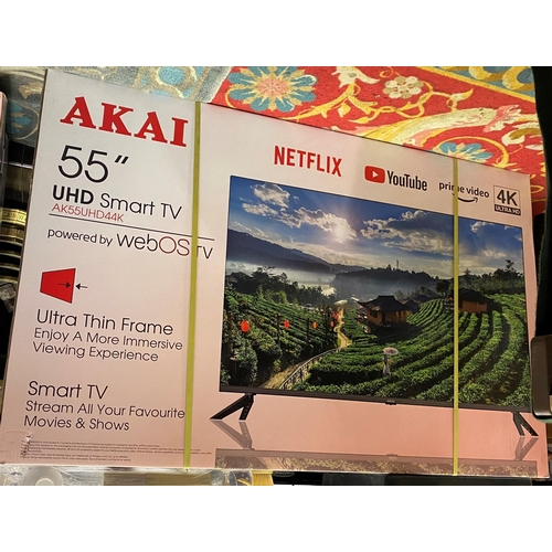 347 - AKAI 55” 4K SMART TV BRAND NEW IN THE BOX