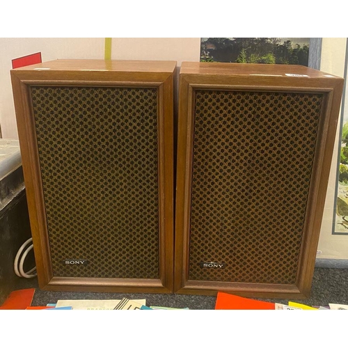 349 - PAIR OF SONY SPEAKERS