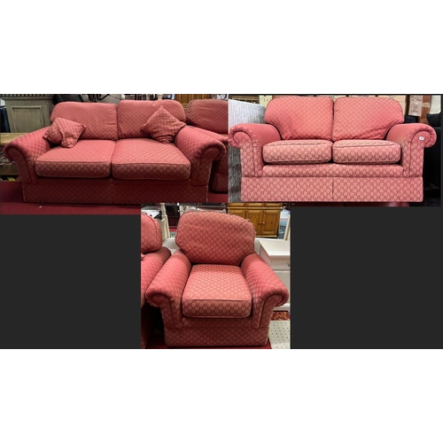 50 - 3 PIECE MATCHING SUITE (ONE IS A BED SETTEE)