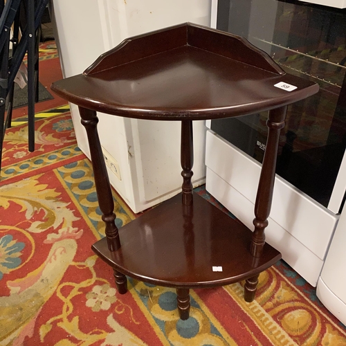 59 - MAHOGANY CORNER TABLE