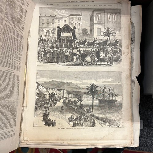 323 - ANTIQUE “THE ILLUSTRATED LONDON NEWS” BOOK DATED JANUARY TO JUNE 1868