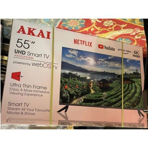 348 - AKAI 55” 4K SMART TV BRAND NEW IN THE BOX