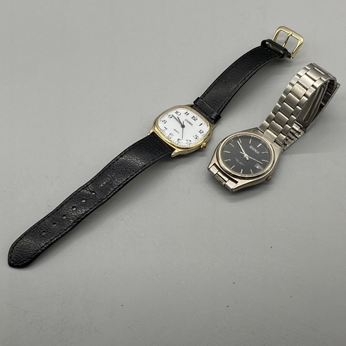 111 - TWO GENTS SEKONDA QUARTZ WATCHES WORKING