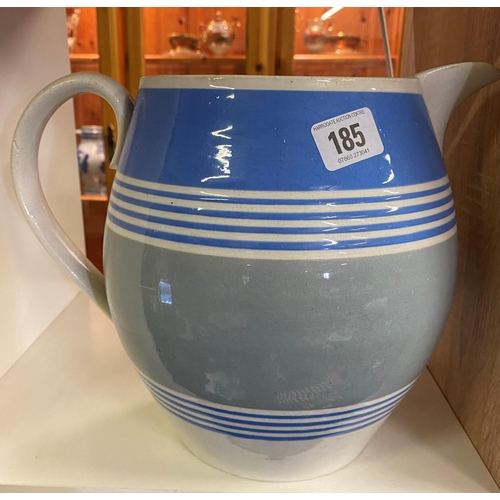 185 - LARGE SALT GLAZED PITCHER