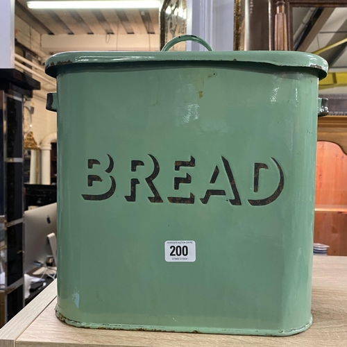 200 - VINTAGE 1930/1940s ENAMEL BREAD BIN