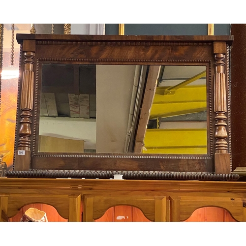 206 - LARGE VICTORIAN OVER MANTLE MIRROR