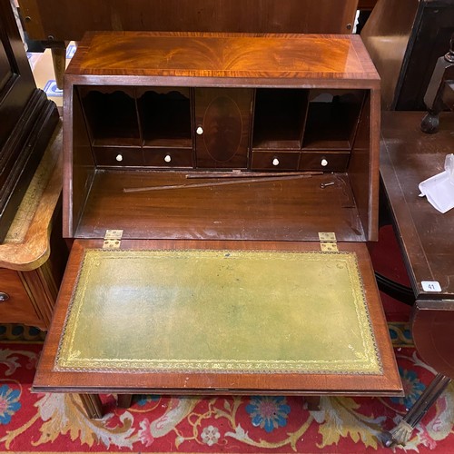 39 - MAHOGANY BUREAU COMPLETE WITH KEYS