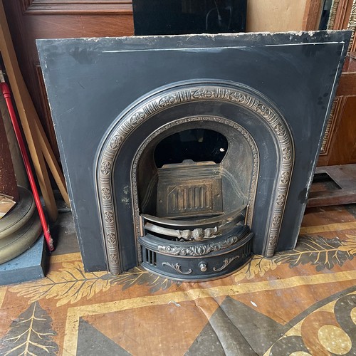 501 - CAST IRON FIRE PLACE WITH HALF