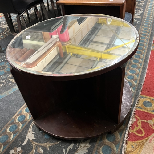 48 - 1930s ART DECO MIRROR TOP TABLE