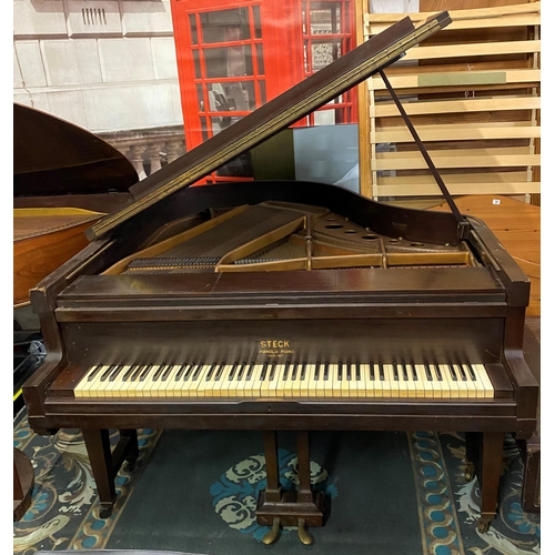 76 - STECK GRAND PIANO EBANISED CABINET