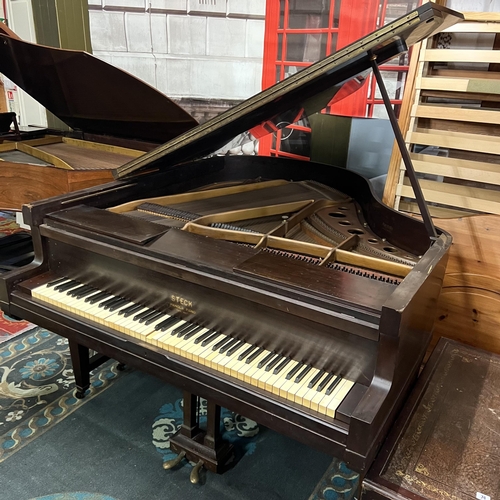 76 - STECK GRAND PIANO EBANISED CABINET