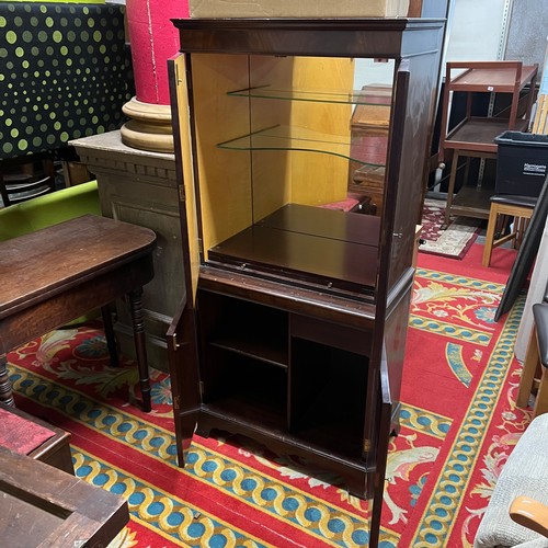 78 - MAHOGANY DRINKS CABINET WITH KEY