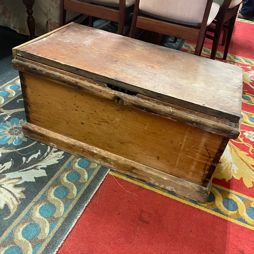 494 - VICTORIAN PINE BOX