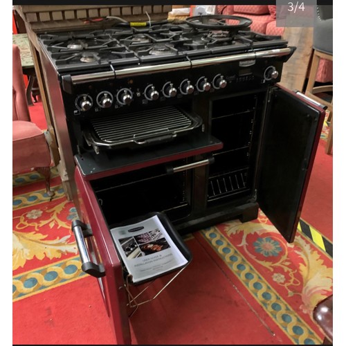 1 - RANGEMASTER DELUXE 90 DUEL FUEL 5 RING STOVE (PROFESSIONALLY CLEANED)