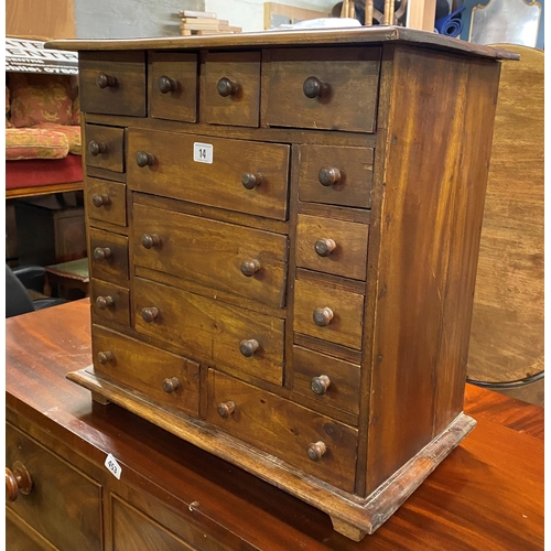 14 - BARKER AND STONE HOUSE MULTI-DRAWER CHEST