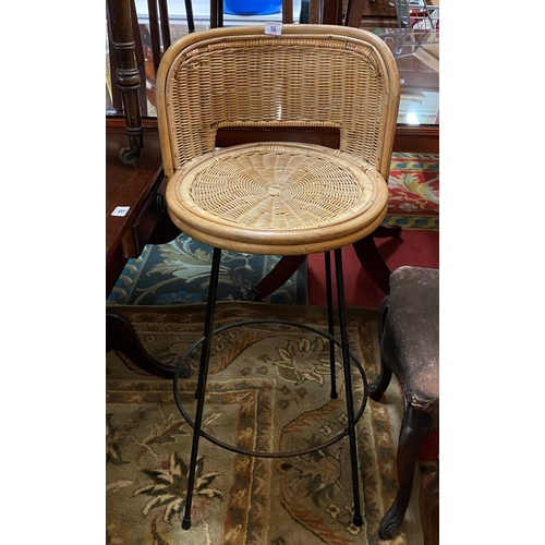 16 - WICKER BAR STOOL
