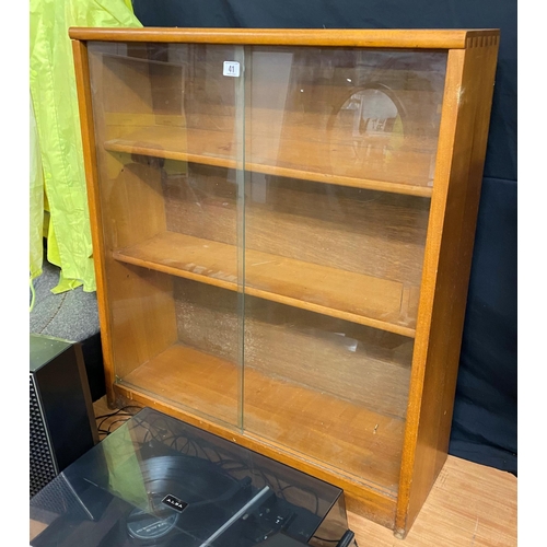 41 - 1970S SLIDING DOOR BOOKCASE